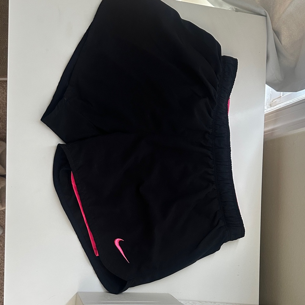 Nike Women's Athletic Shorts in Black and Pink